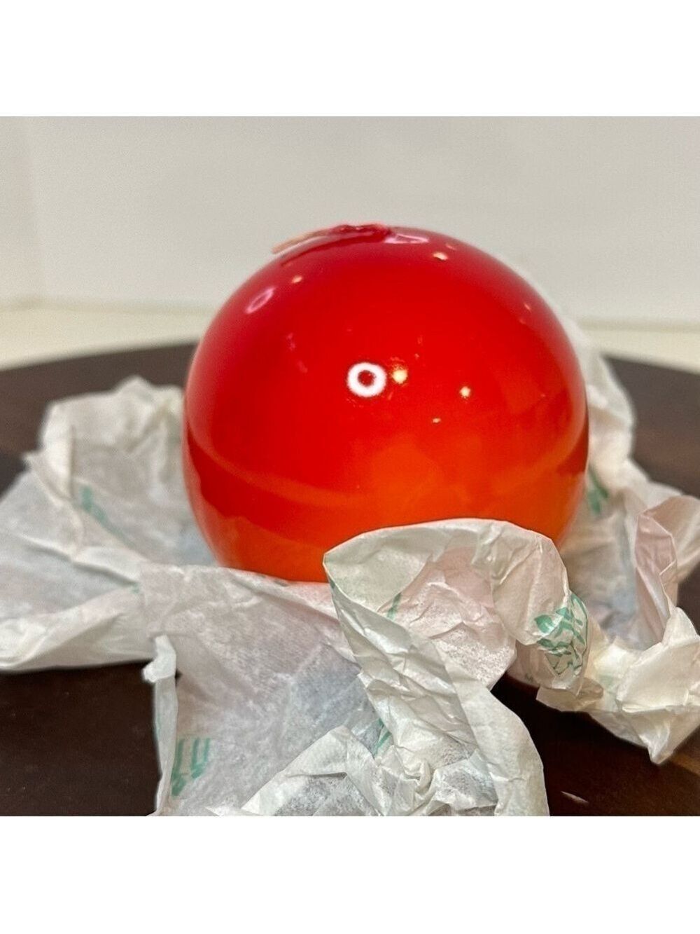 PartyLite Q37154 Mango Tangerine 3” Ball Candle NIB Scented Sphere